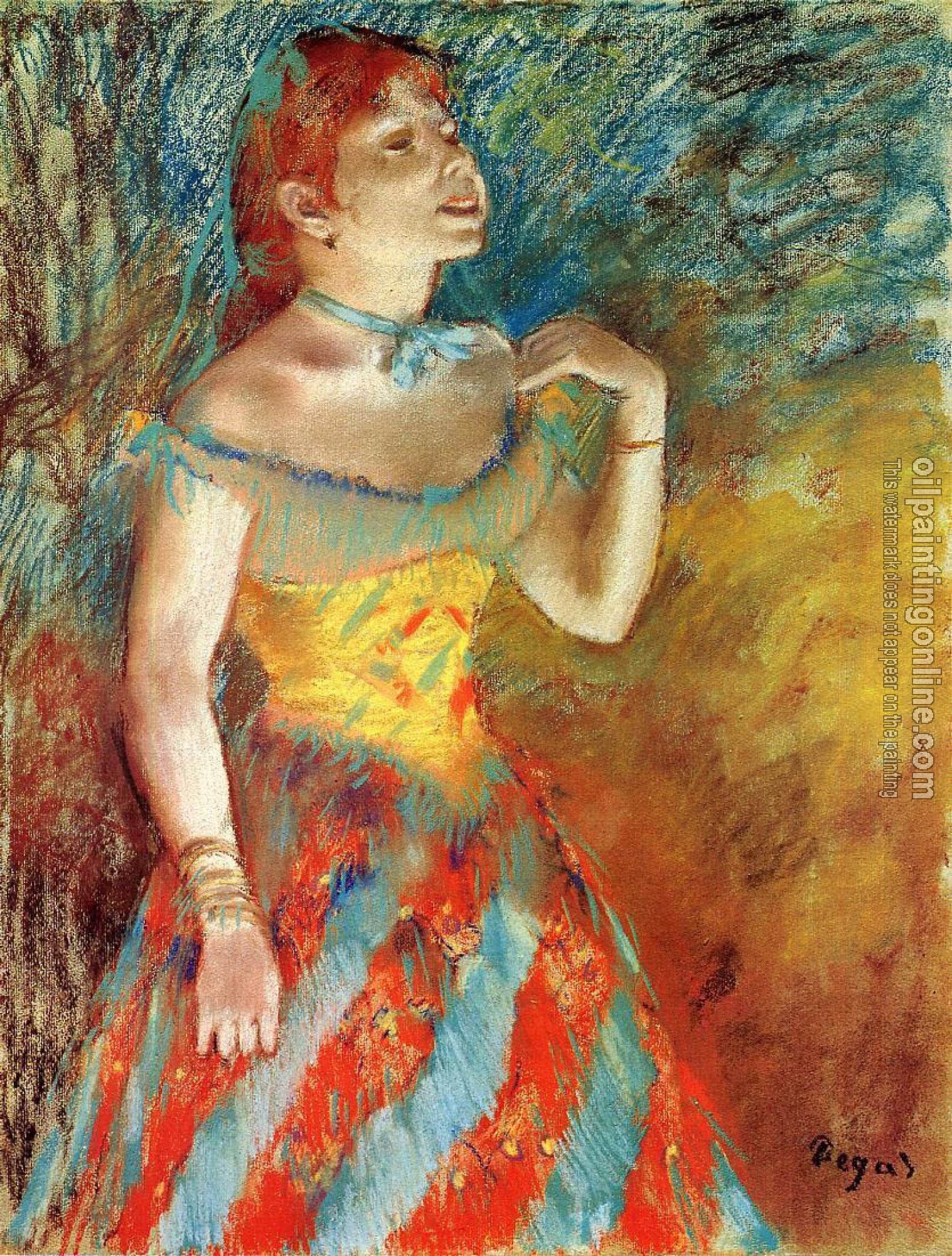 Degas, Edgar - Singer in Green